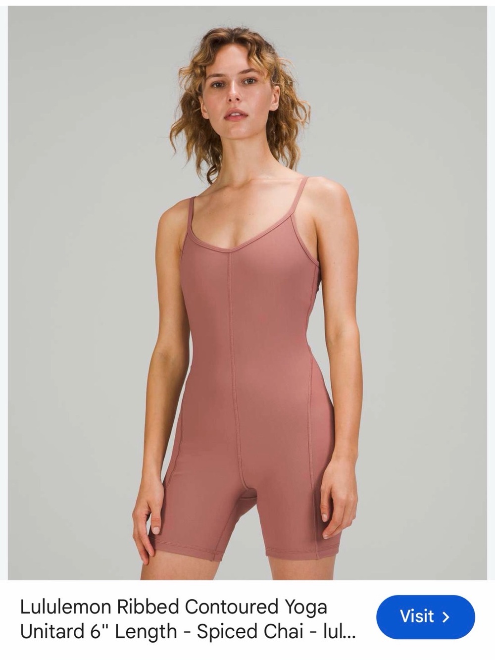 lululemon athletica Spiced Chai Ribbed Contoured Unitard
